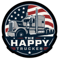 Happy Trucker Logo Sticker