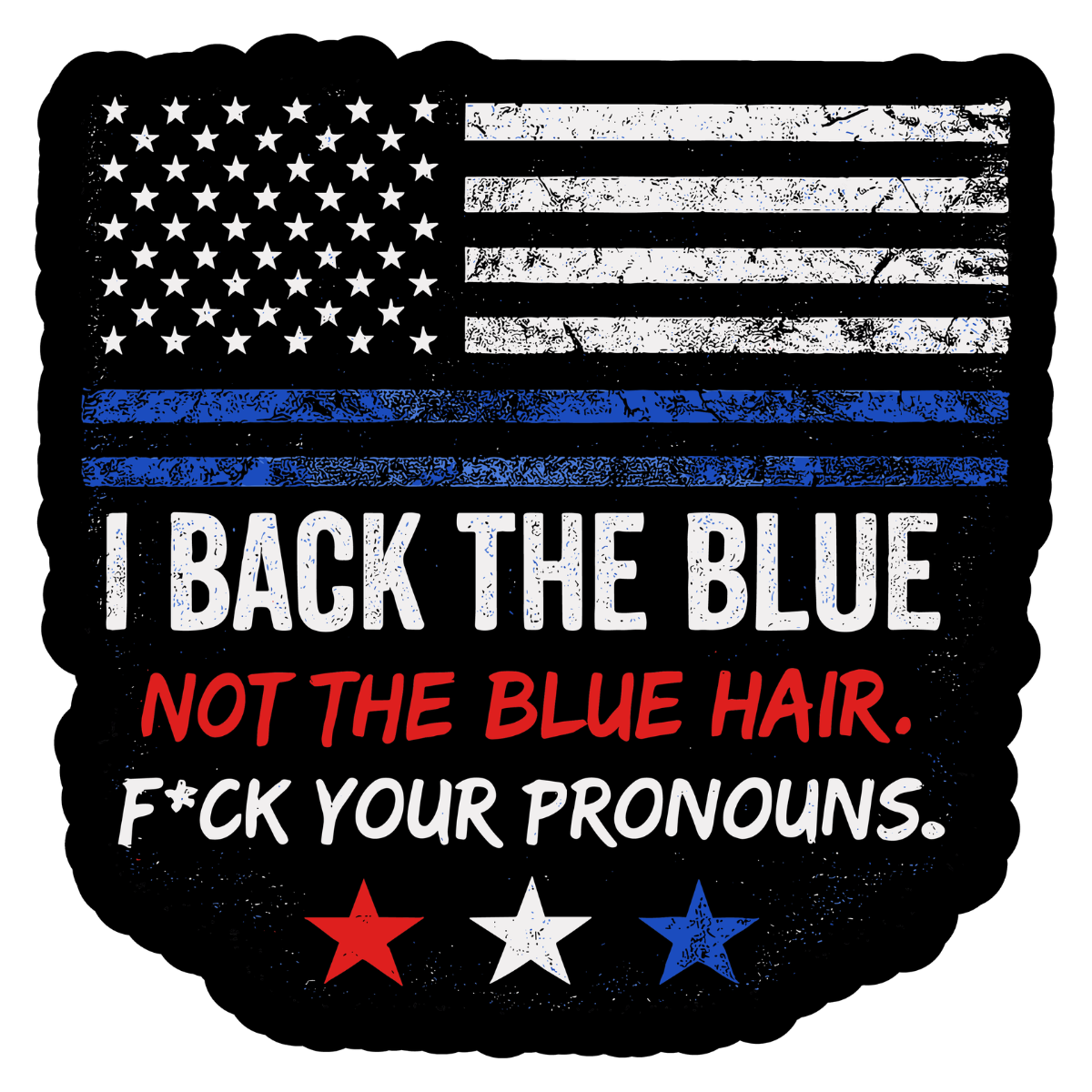 Back the Blue Sticker