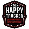 The Happy Trucker Sticker